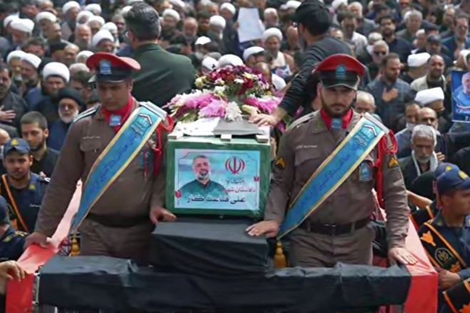آئین تشییع و تدفین پیکر مطهر قاضی شجاع و انقلابی، جانباز دفاع مقدس حاج علی قناعت کار