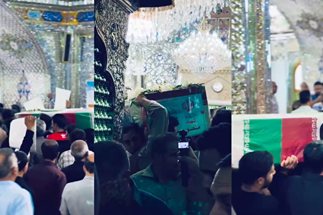 شهید مانسور سافارپور و شهید آزاد زارپور تشییع جنازه